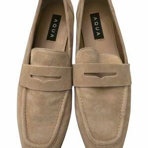 Aqua Women's Tan Suede Loafers